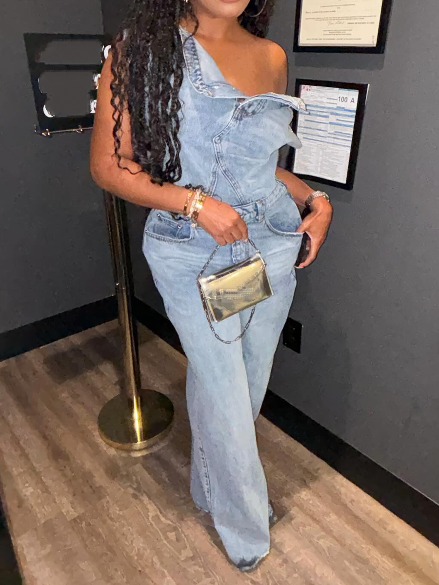 Fab Stylish Denim Jumpsuit