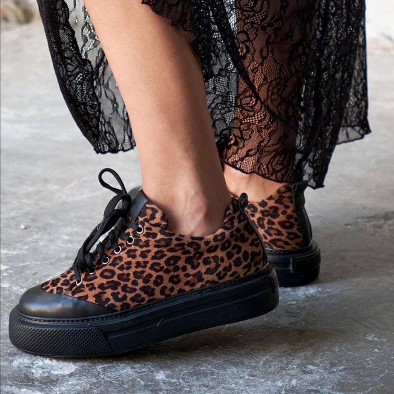 Fashionable Leopard Print Soft-Soled Shoes