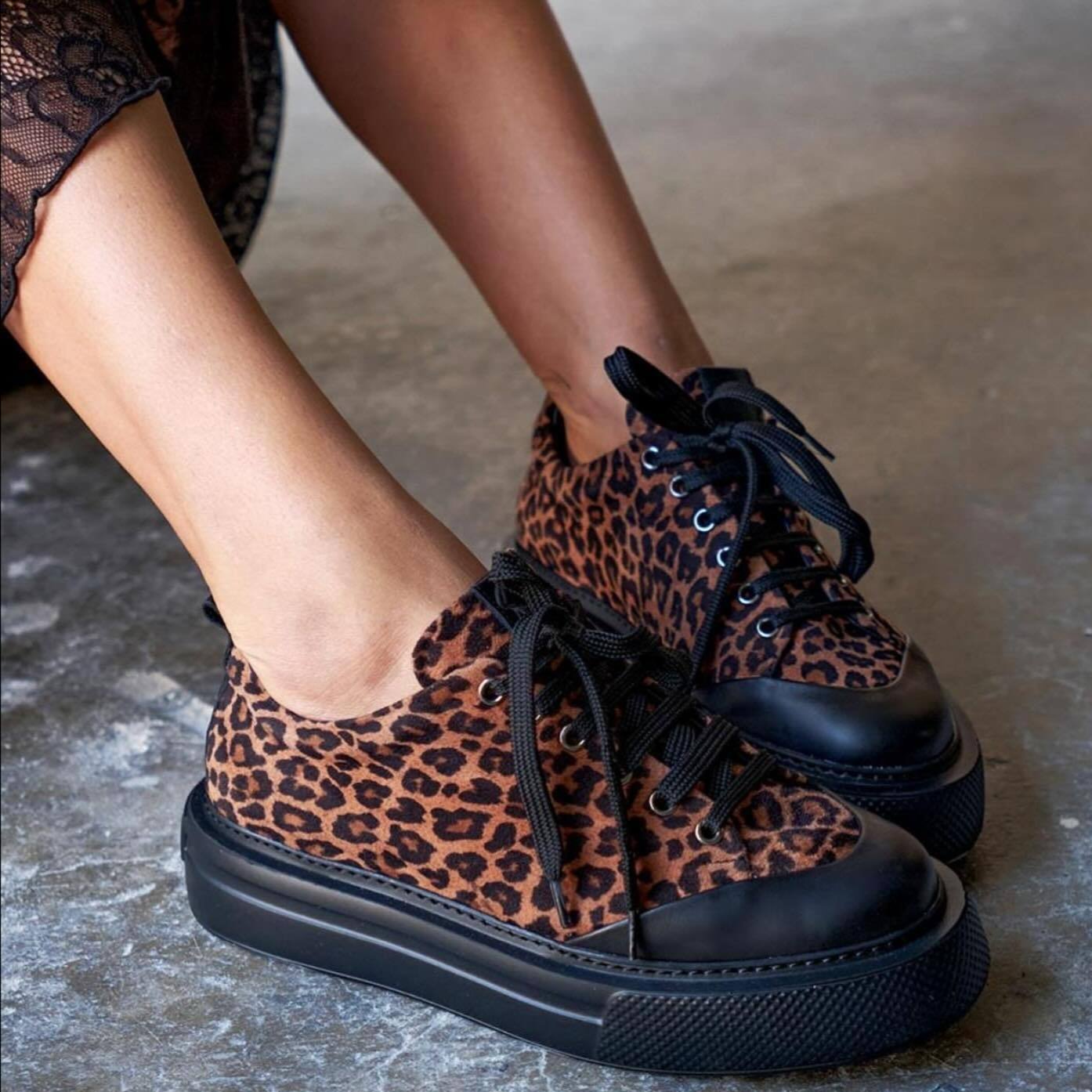 Fashionable Leopard Print Soft-Soled Shoes