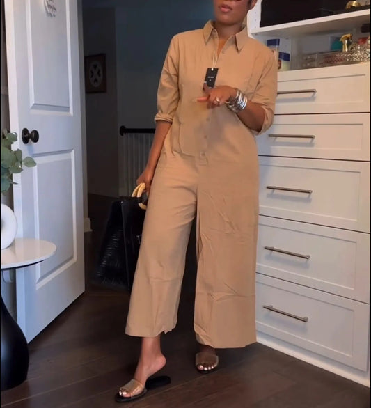 Fall Classic Casual Jumpsuit